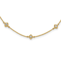 Load image into Gallery viewer, 14k Diamond Multi Station Necklace
