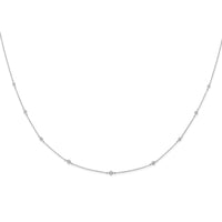 Load image into Gallery viewer, 14k White Gold Diamond Multi Station Necklace
