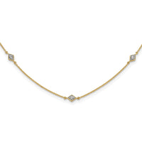 Load image into Gallery viewer, 14k Diamond Multi Station Necklace
