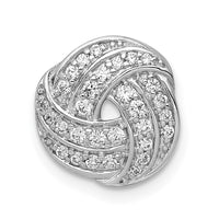 Load image into Gallery viewer, 14k White Gold 1/4ct. Diamond Love Knot Chain Slide
