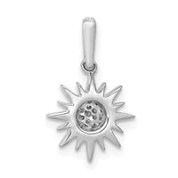 Load image into Gallery viewer, 14k White Gold 1/10ct. Diamond Fancy Sun/Star Pendant
