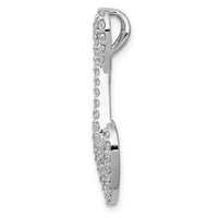 Load image into Gallery viewer, 14k White Gold 1/2ct. Diamond Fancy Heart Infinity Chain Slide
