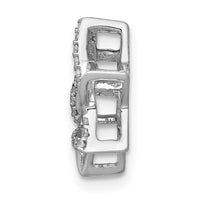 Load image into Gallery viewer, 14k White Gold 1/10ct. Diamond Star of David Chain Slide
