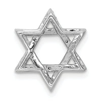 Load image into Gallery viewer, 14k White Gold 1/10ct. Diamond Star of David Chain Slide

