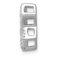 Load image into Gallery viewer, 14k White Gold 1/5ct. Diamond Star of David Chain Slide
