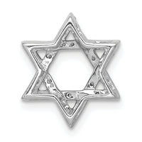 Load image into Gallery viewer, 14k White Gold 1/5ct. Diamond Star of David Chain Slide
