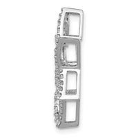 Load image into Gallery viewer, 14k White Gold 5/8ct. Diamond Star of David Chain Slide
