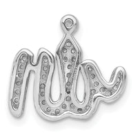 Load image into Gallery viewer, 14k White Gold 1/6ct. Diamond Allah Pendant
