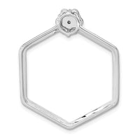 Load image into Gallery viewer, 14k White Gold 1/3ct. Diamond Fancy Hexagon Chain Slide
