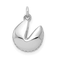 Load image into Gallery viewer, 14k White Gold 1/15ct. Diamond Fortune Cookie Pendant
