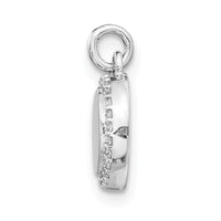 Load image into Gallery viewer, 14k White Gold 1/10ct. Diamond Fancy Circle Pendant
