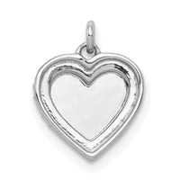 Load image into Gallery viewer, 14k White Gold 1/10ct. Diamond Fancy Polished Heart Pendant

