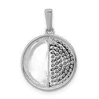 Load image into Gallery viewer, 14k White Gold 1/4ct. Diamond Fancy Half and Half Circle Pendant
