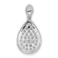 Load image into Gallery viewer, 14k White Gold 1/2ct. Diamond Fancy Teardrop Pendant
