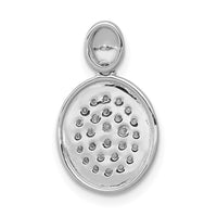 Load image into Gallery viewer, 14k White Gold 1/4ct. Diamond Fancy Oval Pendant
