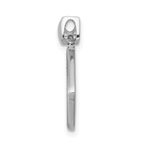 Load image into Gallery viewer, 14k White Gold 1/4ct. Diamond Fancy Tilted Square Pendant
