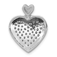 Load image into Gallery viewer, 14k White Gold 1/2ct. Diamond Fancy Heart w/ Heart Bail Pendant
