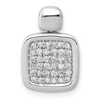 Load image into Gallery viewer, 14k White Gold 1/4ct. Diamond Fancy Square Pendant
