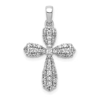 Load image into Gallery viewer, 14k White Gold 5/8ct. Diamond Cross Pendant
