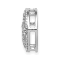 Load image into Gallery viewer, 14k White Gold Diamond Celtic Circle Chain Slide
