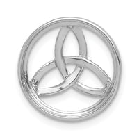 Load image into Gallery viewer, 14k White Gold Diamond Celtic Circle Chain Slide
