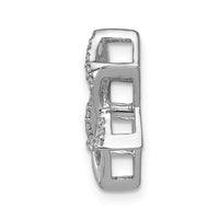 Load image into Gallery viewer, 14k White Gold 1/8ct. Diamond Star of David Chain Slide
