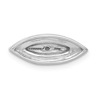 Load image into Gallery viewer, 14k White Gold Diamond and Sapphire Evil Eye Chain Slide
