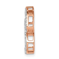 Load image into Gallery viewer, 14k Rose Gold 1/3ct. Diamond Om Chain Slide
