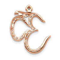 Load image into Gallery viewer, 14k Rose Gold 1/3ct. Diamond Om Chain Slide
