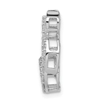 Load image into Gallery viewer, 14k White Gold 3/8ct. Diamond Om Symbol Chain Slide
