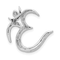 Load image into Gallery viewer, 14k White Gold 3/8ct. Diamond Om Symbol Chain Slide
