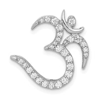 Load image into Gallery viewer, 14k White Gold 3/8ct. Diamond Om Symbol Chain Slide
