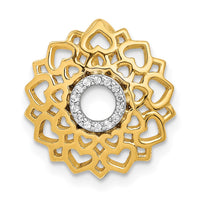 Load image into Gallery viewer, 14k 1/20ct. Diamond Sahasrara/Crown Chakra Chain Slide
