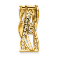 Load image into Gallery viewer, 14k 1/2ct. Diamond Fancy Curves Chain Slide
