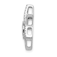 Load image into Gallery viewer, 14k White Gold 1/10ct. Diamond Star of David w/Chai Chain Slide
