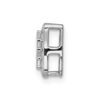 Load image into Gallery viewer, 14k White Gold 1/4ct. Diamond Square Cluster Chain Slide
