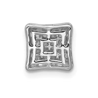 Load image into Gallery viewer, 14k White Gold 1/4ct. Diamond Square Cluster Chain Slide

