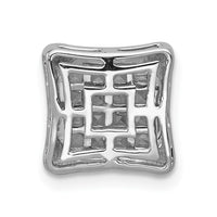 Load image into Gallery viewer, 14k White Gold 1/2ct. Diamond Square Cluster Chain Slide
