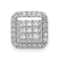 Load image into Gallery viewer, 14k White Gold 1/2ct. Diamond Square Cluster Pendant
