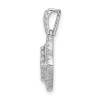 Load image into Gallery viewer, 14k White Gold 1/2ct. Diamond Cluster Pendant
