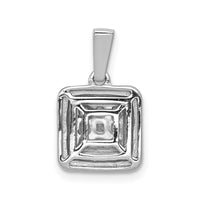 Load image into Gallery viewer, 14k White Gold 1/2ct. Diamond Square Cluster Pendant
