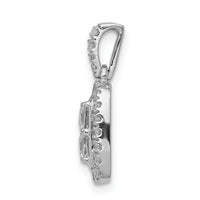 Load image into Gallery viewer, 14k White Gold 1ct. Diamond Square Cluster Pendant
