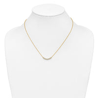 Load image into Gallery viewer, 14k Diamond Curved Bar 18 inch Necklace
