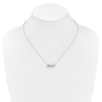 Load image into Gallery viewer, 14k Two-tone LOVE Moving Diamond 18in Necklace
