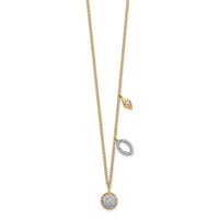 Load image into Gallery viewer, 14k Diamond Circles 18 inch Necklace
