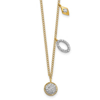 Load image into Gallery viewer, 14k Diamond Circles 18 inch Necklace
