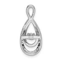 Load image into Gallery viewer, 14k White Gold 1/4ct. Moving Diamond Infinity Slide Pendant
