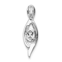 Load image into Gallery viewer, 14k White Gold 1/20ct. Diamond Slide Pendant
