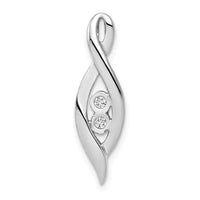 Load image into Gallery viewer, 14k White Gold 1/20ct. Diamond Slide Pendant
