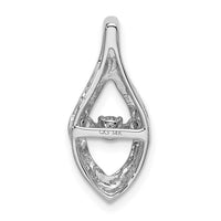 Load image into Gallery viewer, 14k White Gold 1/10ct. Moving Diamond Slide Pendant
